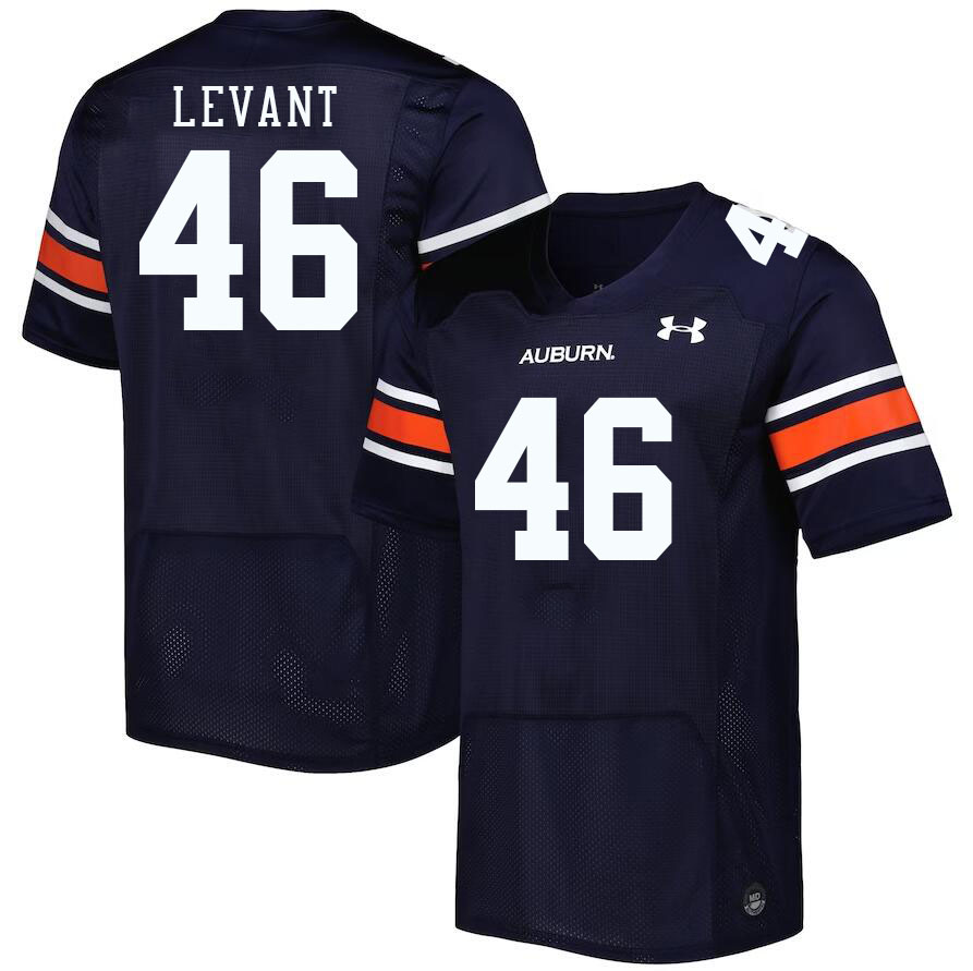 Men's Auburn Tigers #46 Jake Levant Navy 2023 College Stitched Football Jersey